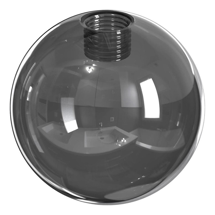 Abajur de substituição para lustre e candeeiro de parede ROSSI diâmetro 14 cm cinzento/fumado
