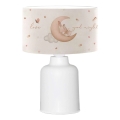 Abajur infantil CANDY 1xE27/40W/230V branco/bege