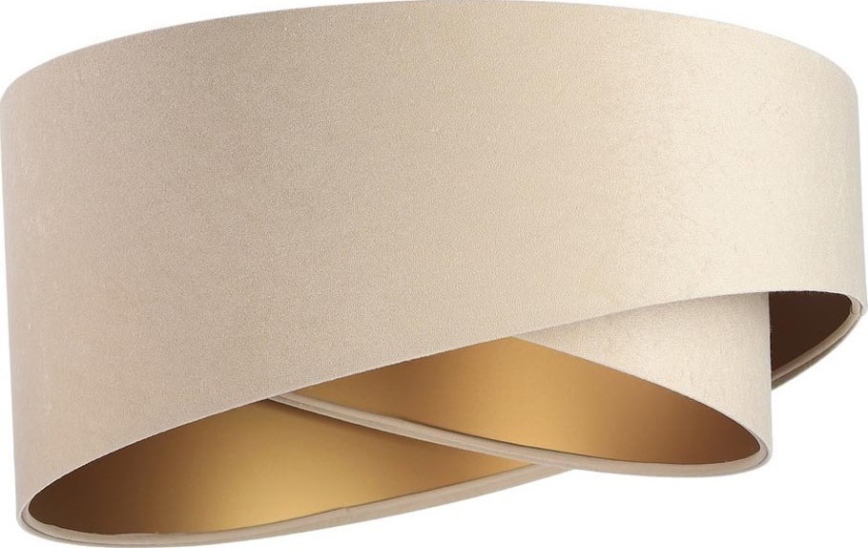 Abajur universal GALAXY E27 diâmetro 45 cm bege/dourado