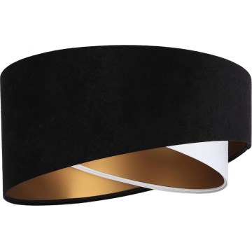 Abajur universal GALAXY E27 diâmetro 45 cm preto/branco/dourado