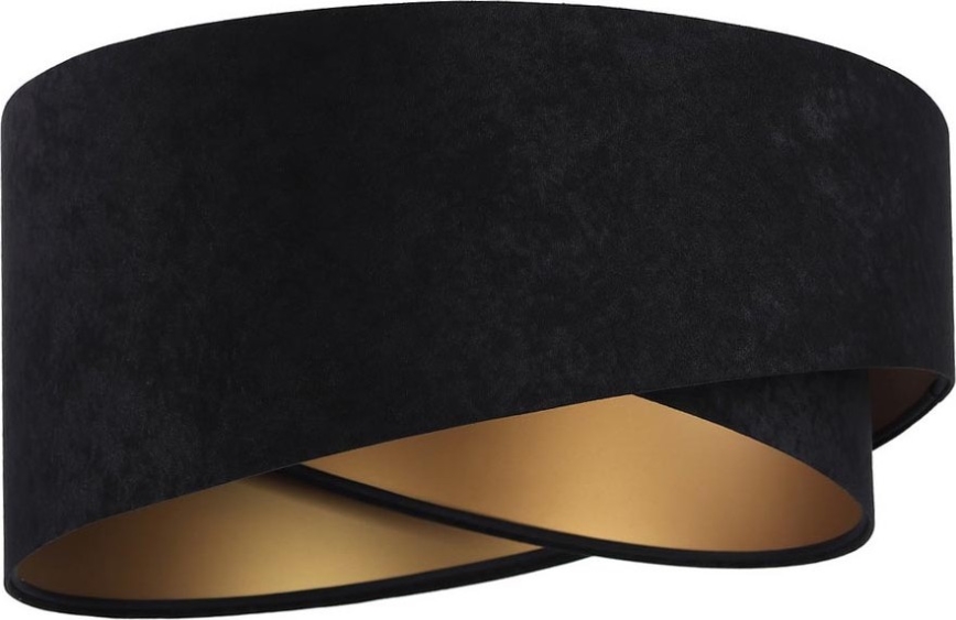 Abajur universal GALAXY E27 diâmetro 45 cm preto/dourado
