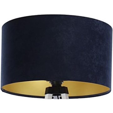Abajur universal STANDART E27 diâmetro 45 cm azul/dourado