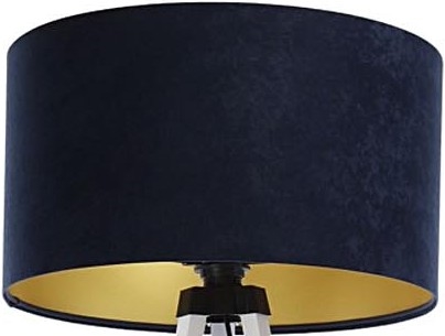 Abajur universal STANDART E27 diâmetro 45 cm azul/dourado