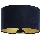 Abajur universal STANDART E27 diâmetro 45 cm azul/dourado