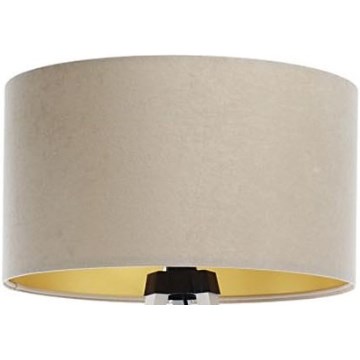 Abajur universal STANDART E27 diâmetro 45 cm bege/dourado