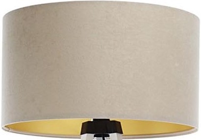 Abajur universal STANDART E27 diâmetro 45 cm bege/dourado