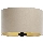 Abajur universal STANDART E27 diâmetro 45 cm bege/dourado