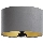 Abajur universal STANDART E27 diâmetro 45 cm cinzento/dourado