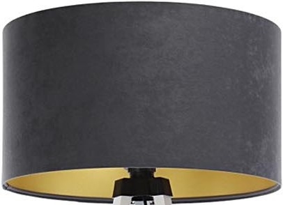 Abajur universal STANDART E27 diâmetro 45 cm cinzento/dourado