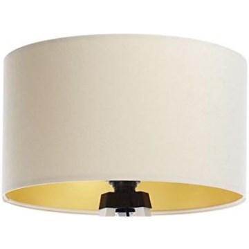Abajur universal STANDART E27 diâmetro 45 cm creme/dourado