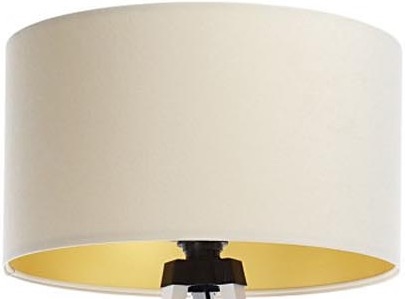 Abajur universal STANDART E27 diâmetro 45 cm creme/dourado