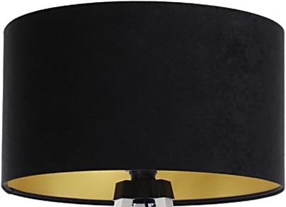 Abajur universal STANDART E27 diâmetro 45 cm preto/dourado