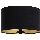 Abajur universal STANDART E27 diâmetro 45 cm preto/dourado