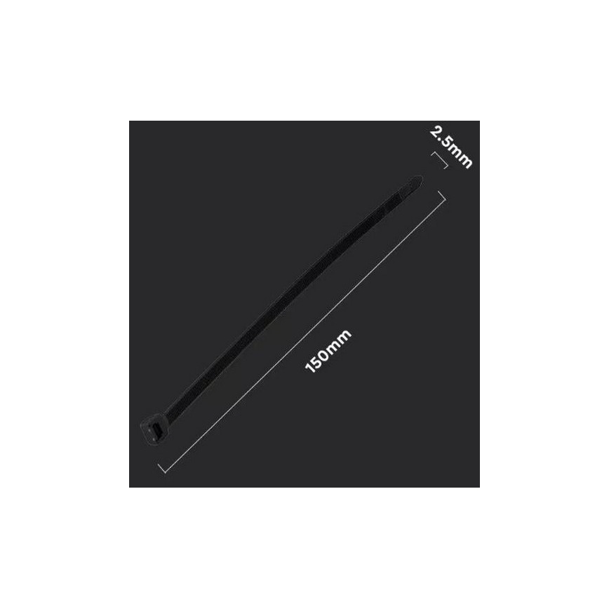 Abraçadeira de plástico 2,5x150mm 100pcs preta