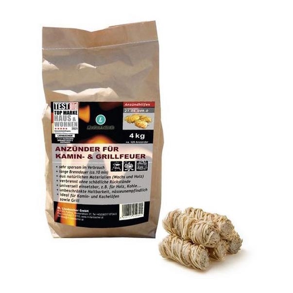 Acendalhas 4 kg/320 uni.