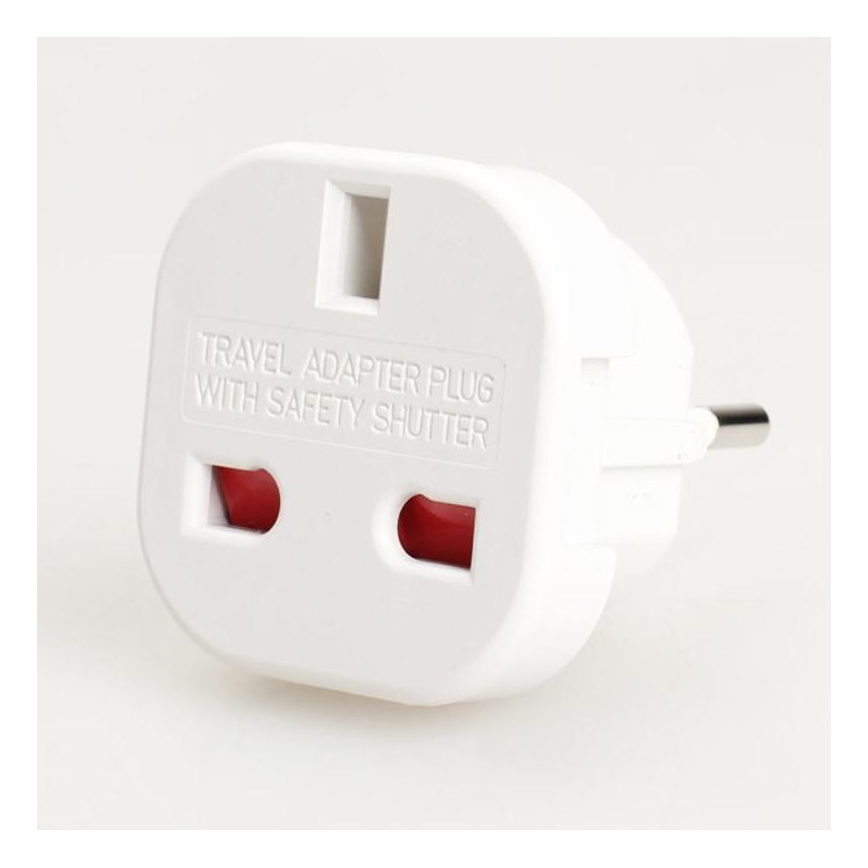 Adaptador de viagem para tomada da UE e Reino Unido