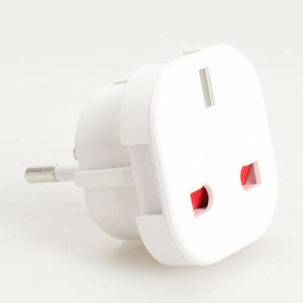 Adaptador de viagem para tomada da UE e Reino Unido