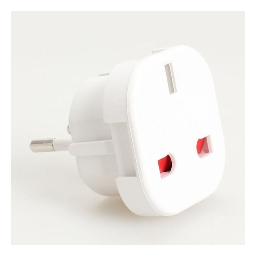 Adaptador de viagem para tomada da UE e Reino Unido