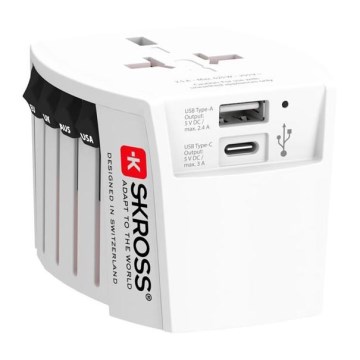 Adaptador de viagem tipo M para a África do Sul, África e Médio Oriente