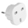 Adaptador de Viagem UK/EU 230V branco