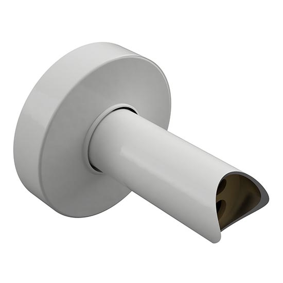 Adaptador para varais 6,4x6,4 cm branco