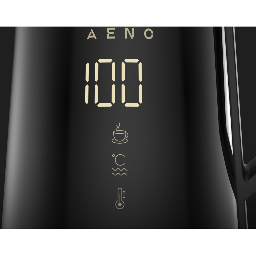 AENO - Chaleira inteligente com ecrã LED 1,7 l 2200W/230V preto
