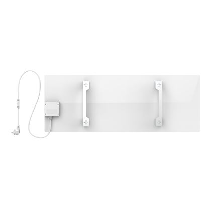 AENO - Painel elétrico de infravermelhos inteligente 700W temporizador/termóstato IP44 Wi-fi branco