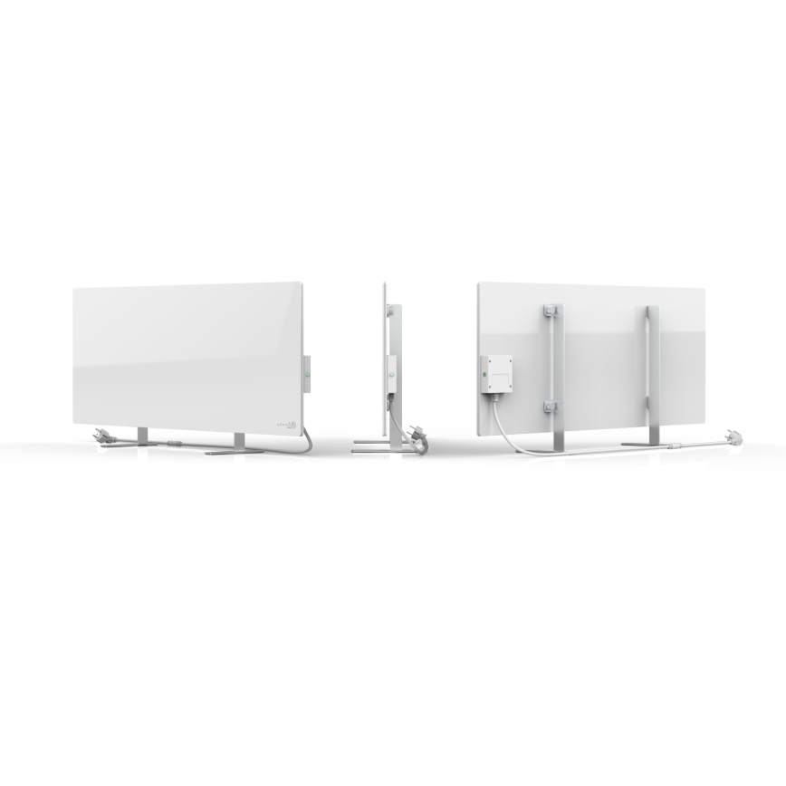 AENO - Painel elétrico de infravermelhos inteligente 700W temporizador/termóstato IP44 Wi-fi branco
