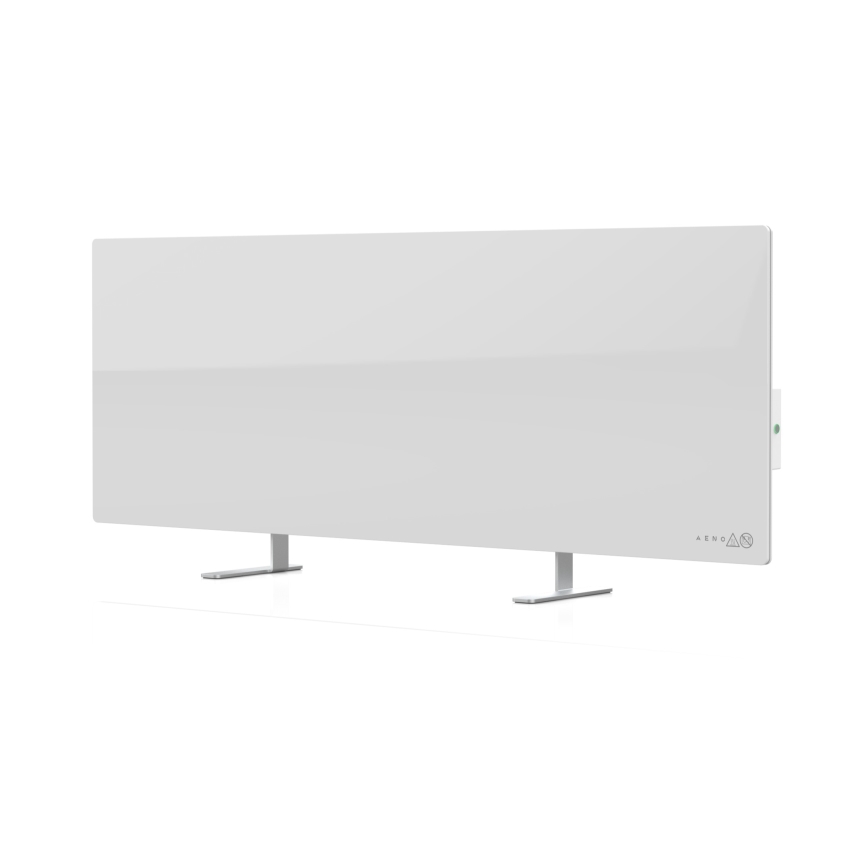 AENO - Painel elétrico de infravermelhos inteligente 700W temporizador/termóstato IP44 Wi-fi branco