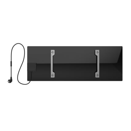 AENO - Painel elétrico de infravermelhos inteligente 700W temporizador/termóstato IP44 Wi-fi preto