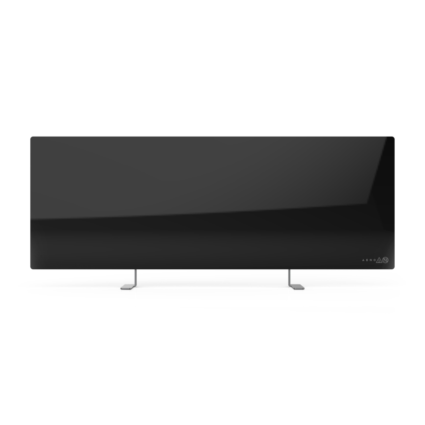 AENO - Painel elétrico de infravermelhos inteligente 700W temporizador/termóstato IP44 Wi-fi preto