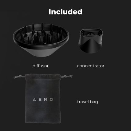 AENO - Secador de cabelo 1500W/230V