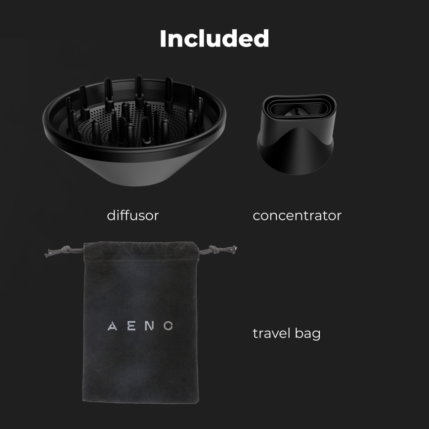 AENO - Secador de cabelo 1500W/230V