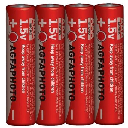 4 pcs Pilhas de zinco AAA 1,5V