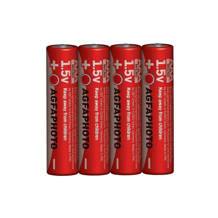 4 pcs Pilhas de zinco AAA 1,5V