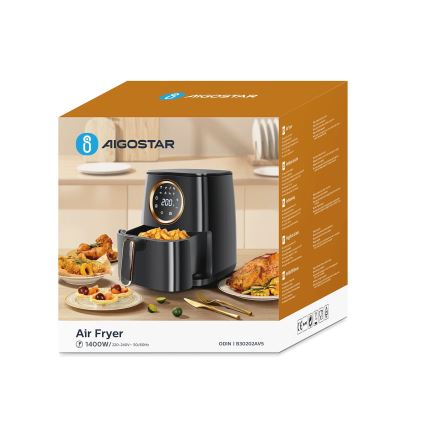 Aigostar - Air Fryer 1400W/230V 4,2l preto