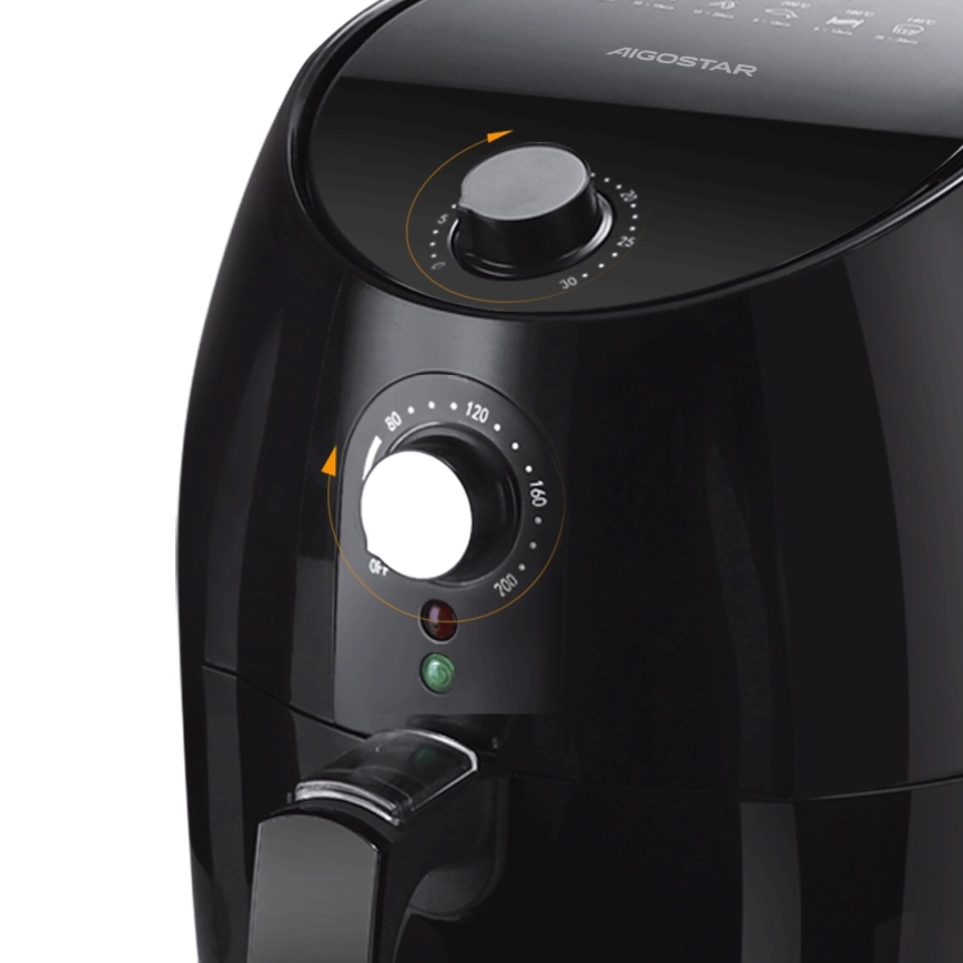 Aigostar - Air Fryer 1500W/230V 3,5l preto