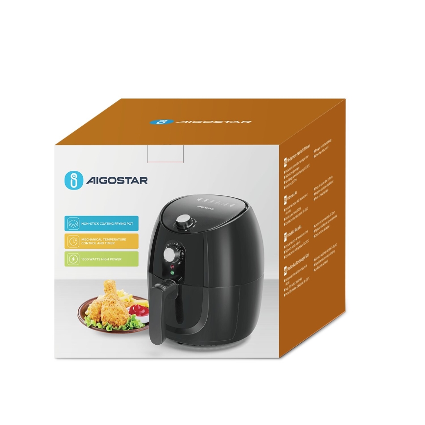 Aigostar - Air Fryer 1500W/230V 3,5l preto