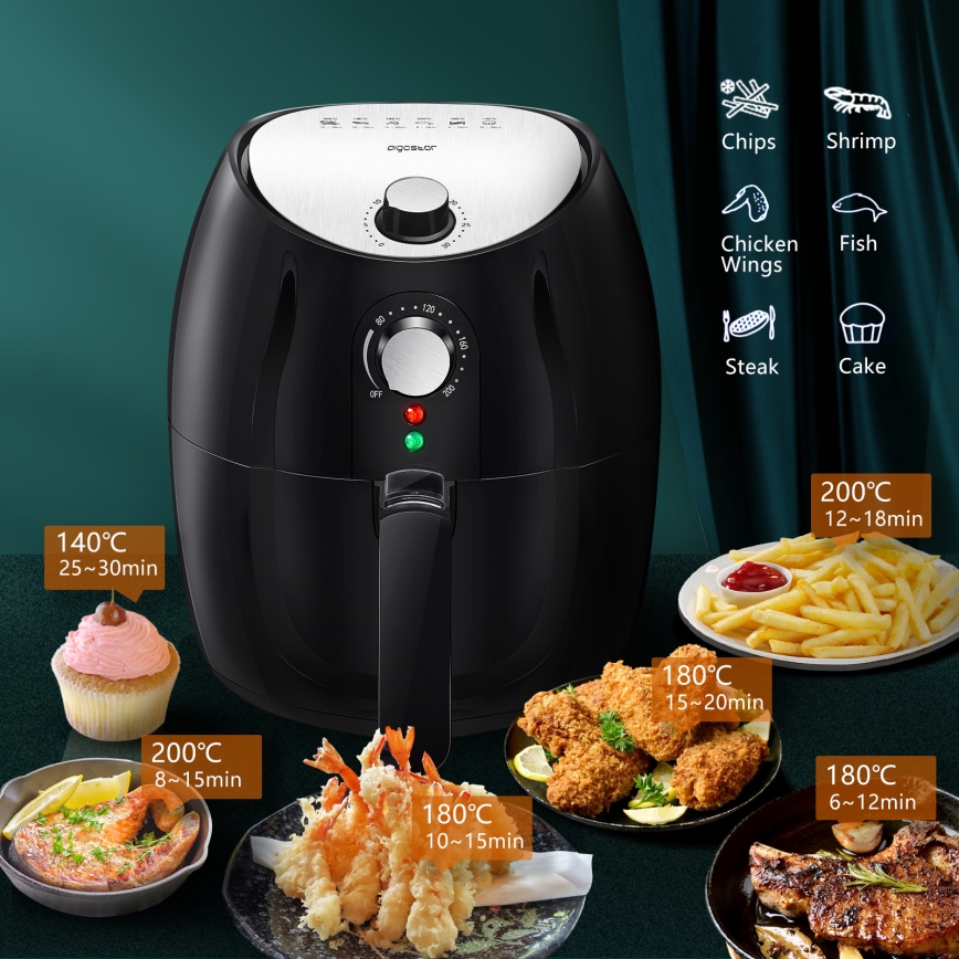 Aigostar - Air Fryer 1500W/230V 3,5l preto