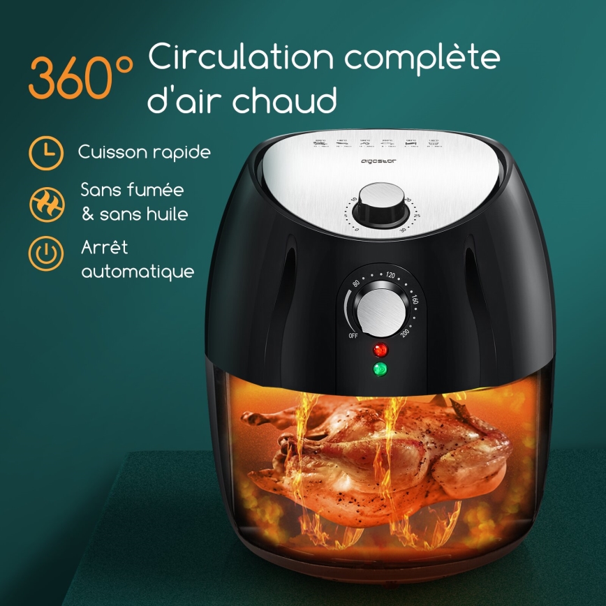 Aigostar - Air Fryer 1500W/230V 3,5l preto