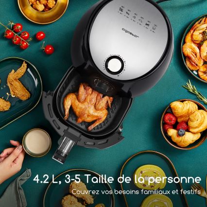 Aigostar - Air Fryer 1500W/230V 3,5l preto