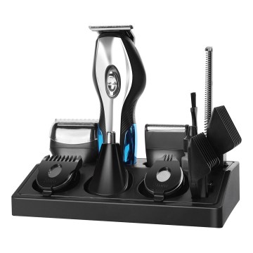 Aigostar - Aparador de cabelo com acessórios 6em1 5W/5V preto