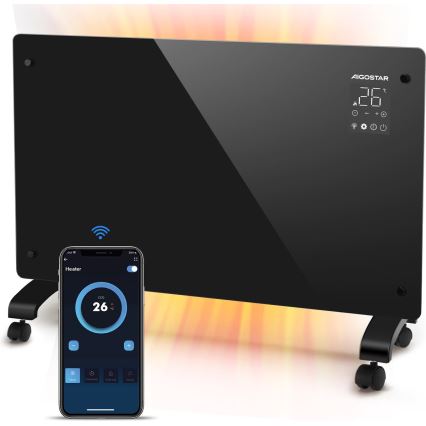 Aigostar - Aquecedor eléctrico/convector inteligente 2000W Wi-Fi