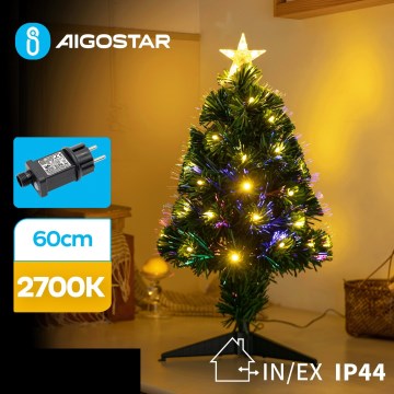 Aigostar - Árvore de Natal LED para exterior LED/3,6W/230V 60 cm IP44 branco quente