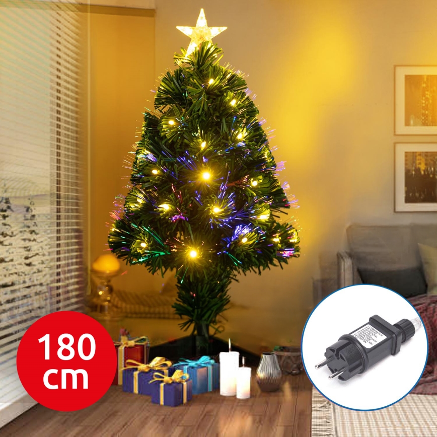 Aigostar - Árvore de Natal LED para exterior LED/6W/230V 180 cm IP44 branco quente
