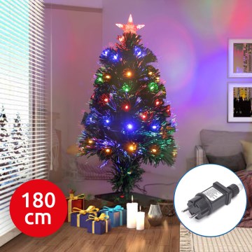 Aigostar - Árvore de Natal LED para exterior LED/6W/230V 180 cm IP44 multicolorida