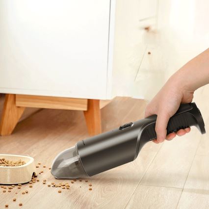 Aigostar - Aspirador de mão recarregável 70W/7,4V cromado