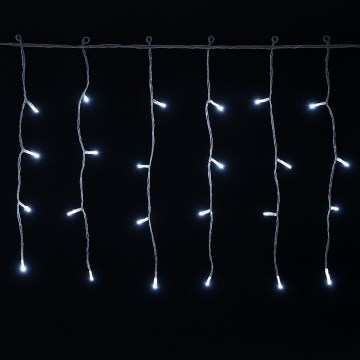 Aigostar - Cadeia luminosa de Natal LED para exterior 200xLED/3,6W/230V/8 funções 10x0,4m IP44 branco frio