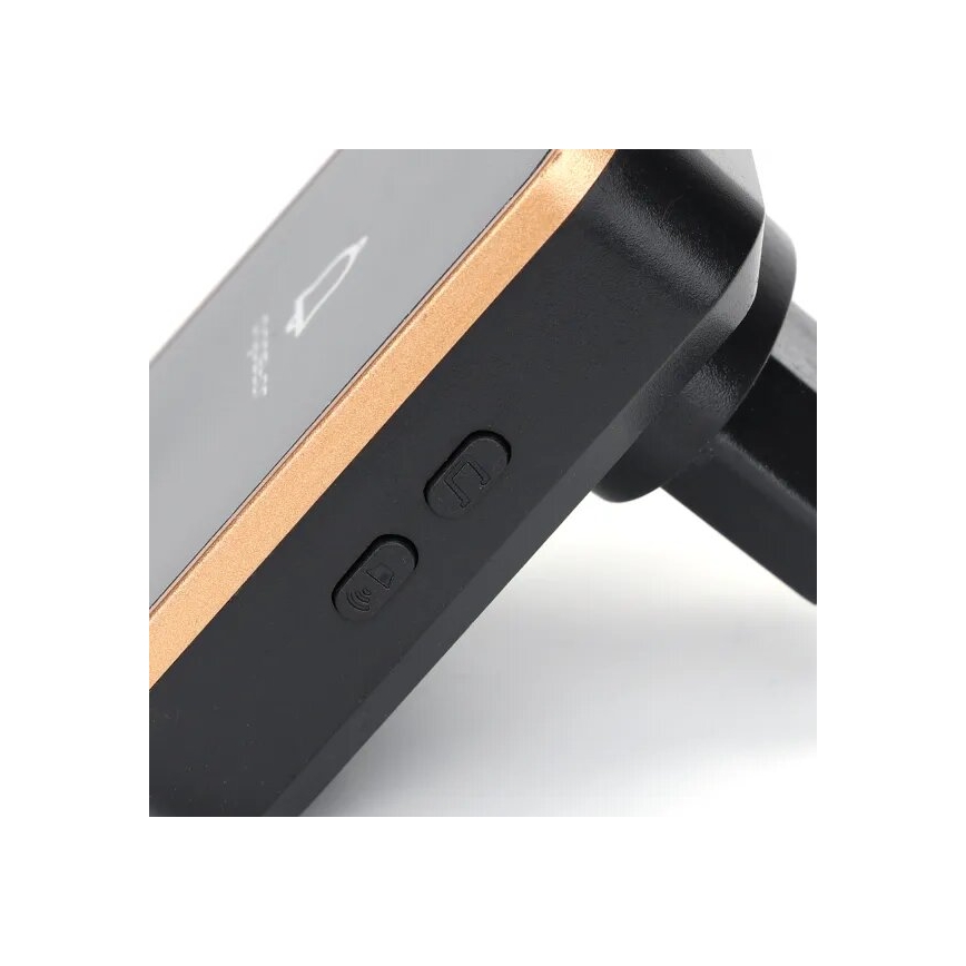 Aigostar - Campainha de tomada sem fios 230V preta