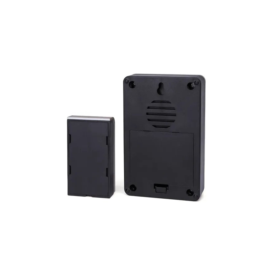 Aigostar - Campainha sem fios 3xAA/12V IP44 preto/cobre